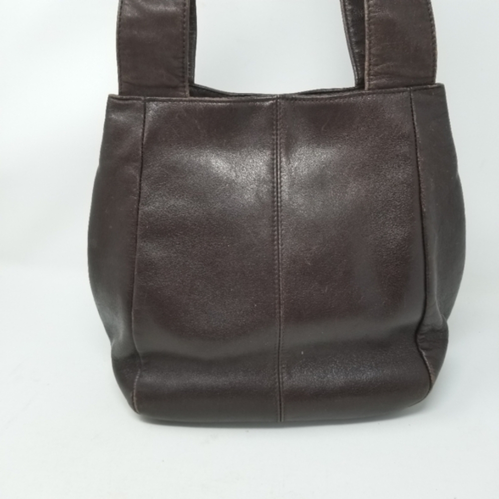 Wilsons Leather Shoulder Bag Magnetic Snap Closure Double Strap Brown Soft - Picture 5 of 16